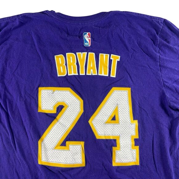 Kobe Bryant Los Angeles Lakers Men’s Large Adidas Jersey Shirt #24 The Go-To Tee - Picture 4 of 8